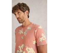White Stuff Floral Printed Ss Tee Pink Print Größe: XXL | Bedruckte T-Shirts Outlet | Herren | Rosa