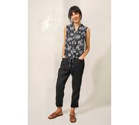 White Stuff Flowing Grasses Jersey Shirt Black Print Größe: 6 | Tanktops Outlet | Damen | Schwarz