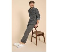 White Stuff Geo Floral Printed Shirt Navy Printed Größe: S | Casual hemden Outlet | Herren | Blau