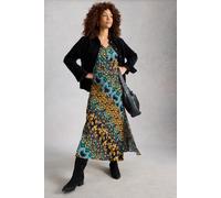 White Stuff Hope Bias Cut Dress Navy Multi Größe: 18 REGULAR | Maxikleider Outlet | Damen | Blau