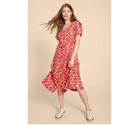 White Stuff Ivy Linen Mini Dress Red Printed Größe: 12P | Blusenkleider Outlet | Damen | Weiß