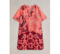 White Stuff June Linen Dress in RED MLT Art. WS442721 356269 442721-RED MLT-10 5063390421775 White Stuff