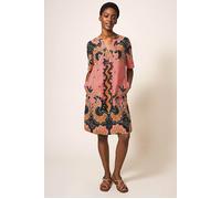 White Stuff June Linen Shift Dress Plum Multi Größe: 6 | Midikleider Outlet | Damen | Weiß