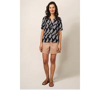 White Stuff June Linen Top Blk Mlt Größe: 8 | Blusen Outlet | Damen | Weiß