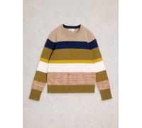 White Stuff KATIE STRIPE JUMPER 444056 in GREEN_MLT, Size 10 360411 444056-GREEN_MLT-10 5063390692335 White Stuff 10