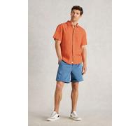 White Stuff Keswick Ss Linen Shirt Dark Orange Größe: S | Casual hemden Outlet | Herren | Weiß