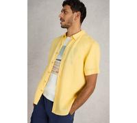 White Stuff Keswick Ss Linen Shirt Light Yellow Größe: XS | Casual hemden Outlet | Herren | Weiß