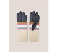 White Stuff Knitted Cuff Leather Gloves in GREY MLT 352691 439307-GREY_MLT-ML 5059514733411 White Stuff M/L