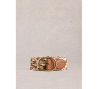 White Stuff Leather Weave Belt in MID TAN Art. WS443133 356590 443133-MID TAN-SM 5063390474825 White Stuff