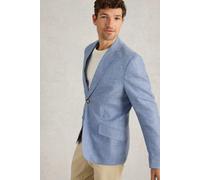 White Stuff Mens Linen Blazer in MID_BLUE Art WS443623 358598 443623-MID_BLUE-40 5063390496704 White Stuff 40