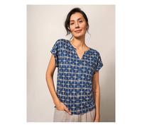 White Stuff LINEN SUNSHINE TEE (Florales Muster siehe Bilder 5 und 6) 351541 438762-BLUE-PR-10 5059514586550 White Stuff 10-S/M