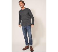 White Stuff Long Sleeve Abersoch Tee Washed Black Größe: S | Longsleeves Outlet | Herren | Schwarz