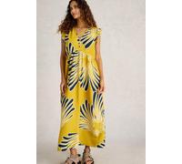 White Stuff Womens Lorna Linen Blend Maxi Dress in YELLOW_PR Art WS443506 358786 443506-YELLOW_PR-10 5063390622639 White Stuff 10