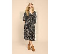 White Stuff Lucy Eco Vero Mini Dress Black Printed Größe: 10R | Midikleider Outlet | Damen | Schwarz