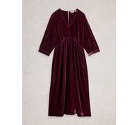 White Stuff Lucy Velvet Dress 444696 in DK_PLUM, Size 10R 361745 444696-DK_PLUM-10 5063390878524 White Stuff 10