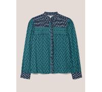 White Stuff Mabel Mixed Print Shirt 351491 438689-TEAL-MLT-10 5059514619128 White Stuff 10-S/M