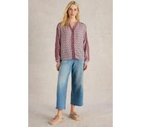 White Stuff Mabel Mixed Print Top Navy Multi Größe: 16 | Blusen Outlet | Damen | Blau