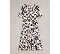 White Stuff Madeline Jersey Dress in NAVY PR Art. WS441688 355759 441688-NAVY_PR-10/Small 5063390171793 White Stuff 10-S/M