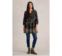 White Stuff Marta Tunic Black Print Größe: 12 PETITE | Blusen Outlet | Damen | Schwarz
