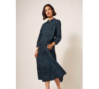 White Stuff Maya Tiered Shirt Dress in BLK MLT 352658 439518-BLK_MLT-10-Small 5059514775060 White Stuff 10-S/M