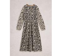 White Stuff Megan Jersey Dress 444339 in BLK_PR, Size 10R 361669 444339-BLK_PR-10 5063390881326 White Stuff 10