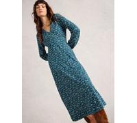 White Stuff Megan Jersey Dress 444339 in BLUE_PRT, Size 10 361670 444339-BLUE_PRT-10 5063390881326 White Stuff 10