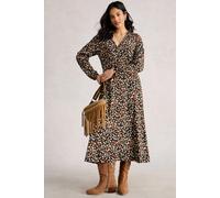 White Stuff Megan Jersey Dress Black Multi Größe: 14R | Midikleider Outlet | Damen | Schwarz