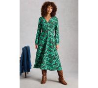 White Stuff Megan Jersey Dress Green Print Größe: 8R | Midikleider Outlet | Damen | Grün