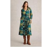 White Stuff Megan Jersey Midi Dress Black Print Größe: 8P | Midikleider Outlet | Damen | Schwarz