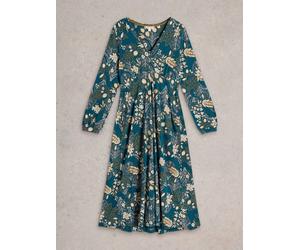 White Stuff Megan Jersey Midi Dress in TEAL_PR WS441683 355943 WS441683-TEAL_PR-10R 5063390325783 White Stuff 10R