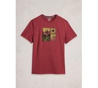 White Stuff Mens Abersoch Hike Graphic Tee in RED PR, Art Nr WS445305 361906 445305-RED_PR-M 5063390919036 White Stuff M