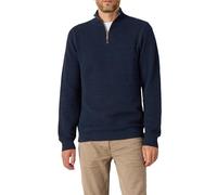 White Stuff Men's Attadale Funnel-Neck Casual Jumper - Organic Cotton - Dark Navy - Größe XL REG