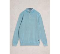 White Stuff Mens Attadale Funnel Neck Jumper in LGT BLUE, Art Nr WS445313 361835 445313-LGT_BLUE-M 5063390946216 White Stuff M