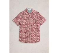White Stuff Mens Finsbury SS Floral Print Shirt in RED PR, Art Nr WS445296 361877 445296-RED_PR-M 5063390917216 White Stuff M