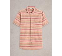 White Stuff Mens Horizontal SS Stripe Shirt in RED_MLT Art WS443543 358756 443543-RED_MLT-M 5063390606004 White Stuff M