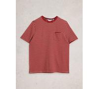 White Stuff Mens Horsham Stripe Tee in RED MLT, Art Nr WS445051 361923 445051-RED_MLT-M 5063390944762 White Stuff M