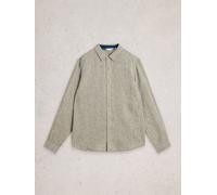 White Stuff Mens Keswick LS Linen Shirt in KHAKI GRN, Art Nr WS442809 361889 442809-KHAKI_GRN-M 5063390986144 White Stuff M