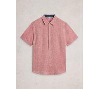 White Stuff Mens Keswick SS Linen Shirt in MID RED, Art Nr WS442810 361857 442810-MID_RED-M 5063390986328 White Stuff M