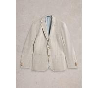 White Stuff Mens Linen Blazer in MID_BLUE Art WS443623 358598 443623-MID_BLUE-40 5063390496704 White Stuff 40