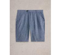 White Stuff Mens Linen Chino Short in MID_BLUE Art WS443620 358597 443620-MID_BLUE-34 5063390609388 White Stuff 34