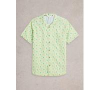 White Stuff Mens Mini Cactus SS Printed Shirt in GREEN_PR Art WS443554 358545 443554-GREEN_PR-M 5063390634618 White Stuff M