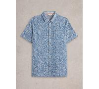White Stuff Mens Paisley SS Printed Shirt in BLUE_PR Art WS443558 358406 443558-BLUE_PR-M 5063390606271 White Stuff M