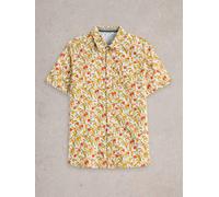 White Stuff Mens Peppers SS Printed Shirt in WHITE_PR Art WS443563 358776 443563-WHITE_PR-M 5063390588966 White Stuff M