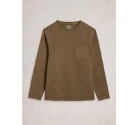 White Stuff Mens Roker LS Tee in MID GREEN, Art Nr WS445043 361926 445043-MID_GREEN-M 5063390899000 White Stuff M
