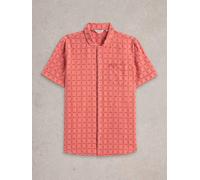 White Stuff Mens SS Overdye Check Shirt in DEEP_PINK Art WS443542 358512 443542-DEEP_PINK-M 5063390606363 White Stuff M
