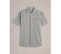 White Stuff Mens SS Overdye Check Shirt in LGT_BLUE Art WS443542 358576 443542-LGT_BLUE-M 5063390606455 White Stuff M