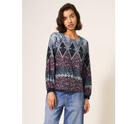 White Stuff Mila Top in NAVY MULTI 352613 439535-NAVY_MULTI-10-Small 5059514777866 White Stuff 10-S/M