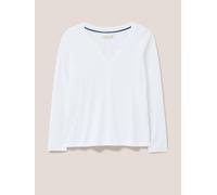 White Stuff NELLY LS TEE in BRIL WHITE Art. WS438429 355567 438429-BRIL_WHITE-10/Small 5063390102858 White Stuff 10-S/M