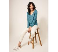White Stuff NELLY LS TEE in TEAL MLT 352536 439554-TEAL_MLT-10-Small 5059514700635 White Stuff 10-S/M