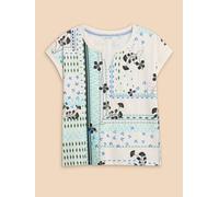 White Stuff NELLY NOTCH NECK TEE 352981 440360-WHITE_PR-10 5059514986466 White Stuff 10-S/M
